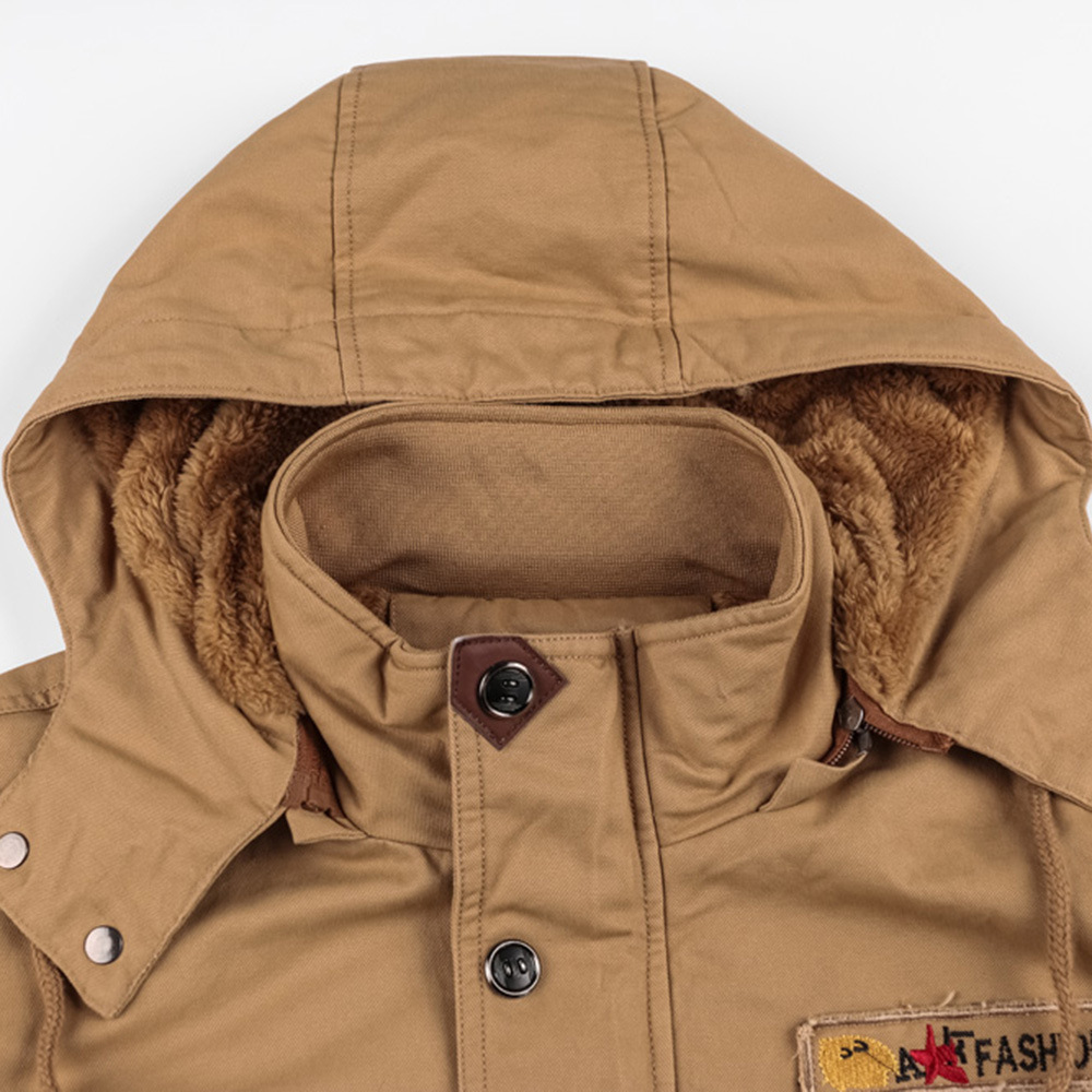 Winter Casual Coats Men Slim Thick Pilot Utility Male Jaket Windbreaker Hombre Cotton Plus Size Jackets