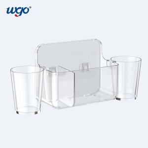 Wholesale ODM Wall Mounted Clear Toothbrush Cup Holder 140mm High Damage Free from china suppliers