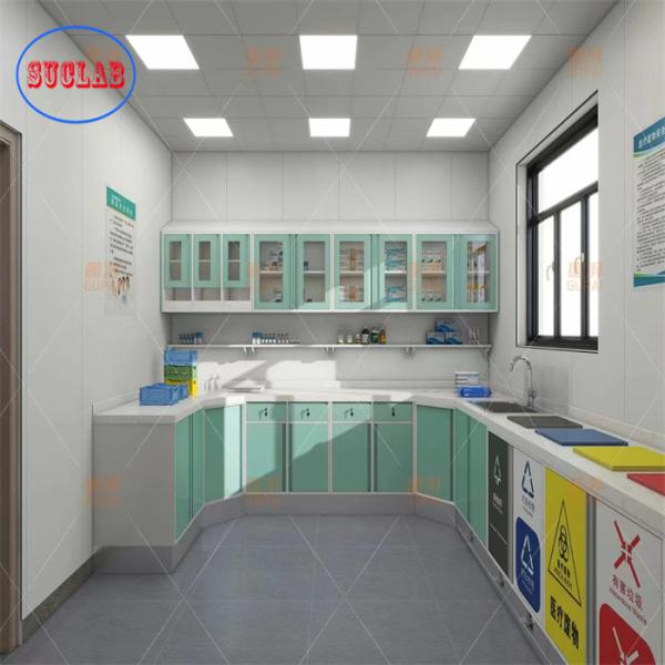 Customizable Hospital Clinic Furniture Medical Cabinet Solution L 3000*W 600* H