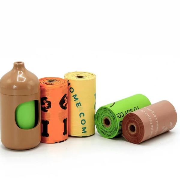 China Manufacture custom cornstarch dog poop bags dog poop bag holder poop bags