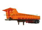 U shaped stone carrying Dump truck semi trailer Heavy Duty 2 Axles 22CBM -25 CBM