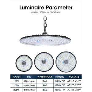 Wholesale Led UFO 100W 150W 200W 300W 400W Industrial Lighting Highbay Lamp Warehouse Garage Canopy Light UFO Led High Bay Light from china suppliers