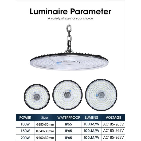 Led UFO 100W 150W 200W 300W 400W Industrial Lighting Highbay Lamp Warehouse