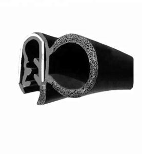Wholesale Custom Size Black Color Metallic EPDM Car Door Rubber Seals Strip for Industrial Needs from china suppliers