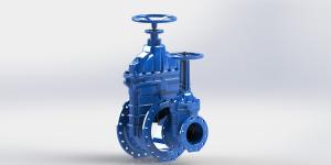 Wholesale Ductile Iron Resilient Wedge Gate Valve , Epoxy Coated Steam Gate Valves from china suppliers