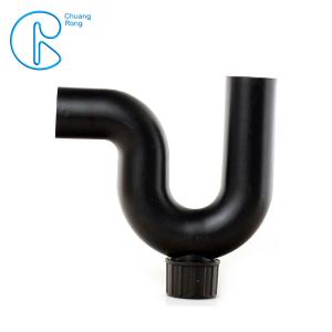 Wholesale PN6 50 75 110mm HDPE Drainage Fittings Siphon P Trap With Inspection Hole from china suppliers