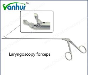 Wholesale OEM Acceptance 45° Upward Stainless Steel 230mm Laryngoscopy Forceps with Material from china suppliers