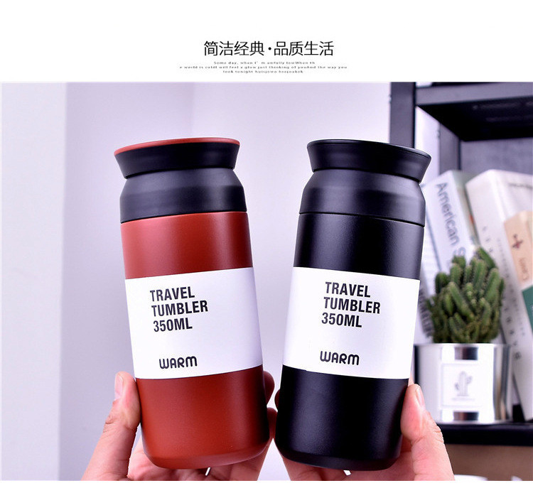 Portable 350ml Capacity Stainless Steel Compact Home Office Outdoor Tea Cup Coffee Thermos Cup