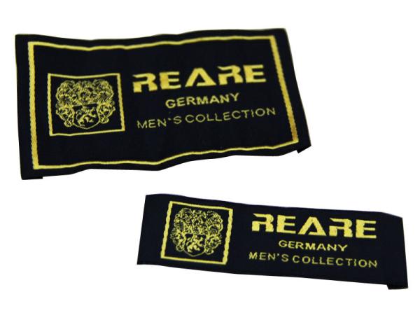 Custom Embroidered Plain Clothing Woven Labels, Name Label For Bags, Shoes, Hats