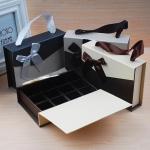Gold Hot Stamping Logo Rectangle Candy Drawer Wedding Favor Box for Chocolate