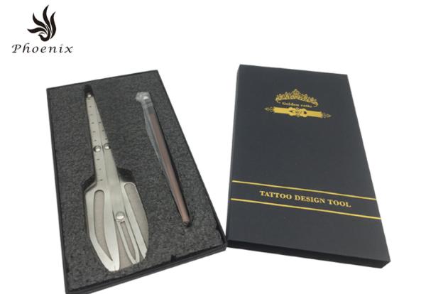 Non-Toxic Stainless Steel Flexible Eyebrow Microblading Tool Golden Ratio / Mean