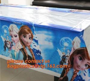 Wholesale Ice And Snow Baby Favor Decoration princess Party Tablecover Supply, Hot Sale party plastic tablecover supplies kids bir from china suppliers