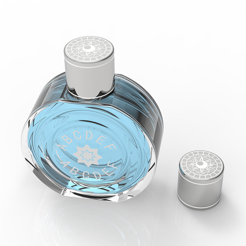 Mirror Zamak Perfume Caps Rectangle Shape With Customized Design
