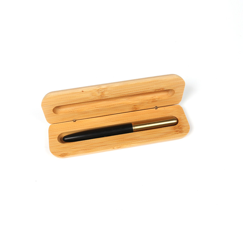 luxury customized wooden pen with laser bamboo box for gift