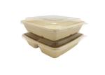 diaposable paper pulp take away food fruit contianer lunch box