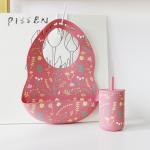 Protect Your Baby Clothes Silicone Baby Bib Stain Resistant Animal Printing