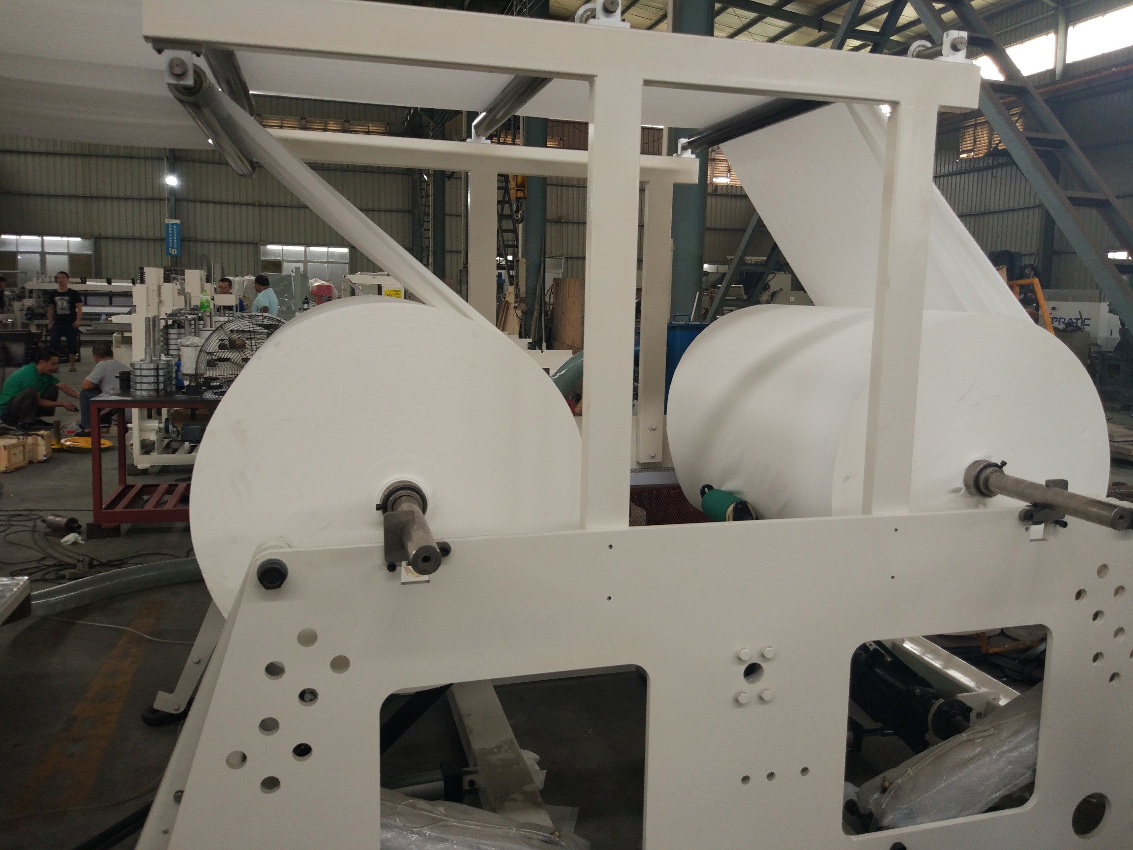 Edge Embossing And Full Embossing Drawing PLC Facial Tissue Making Machine