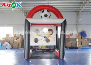 Wholesale Inflatable Football Toss Game PVC Tarpaulin Inflatable Soccer Batting Cage Football Speed Tent 2.5*3.5*3.6m from china suppliers