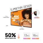 65-100 Inch Frameless LCD Display Indoor Android Wall mount Touch Screen Kiosk