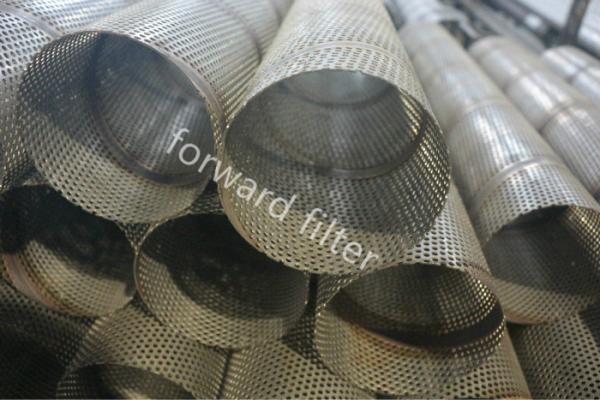 Stainless Perforated Steel Pipe For Oil Water Gas Industry In Straight Or