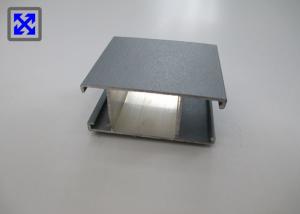 Wholesale Black Sand Blasting Aluminum Door Profiles Durable For Balcony / Living Room from china suppliers