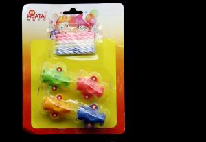 Wholesale Pretty 3 Colors 6Pcs Spiral Birthday Candles With Airplane Shaped Plastic Holder from china suppliers