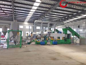 Wholesale PP PE Plastic Film Granulator Hydraulic Screen Changer Hot Cutting On Mould Face from china suppliers