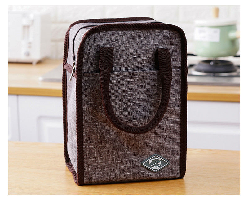 Waterproof Zippered Polyester L18.5cm Insulated Picnic Bag