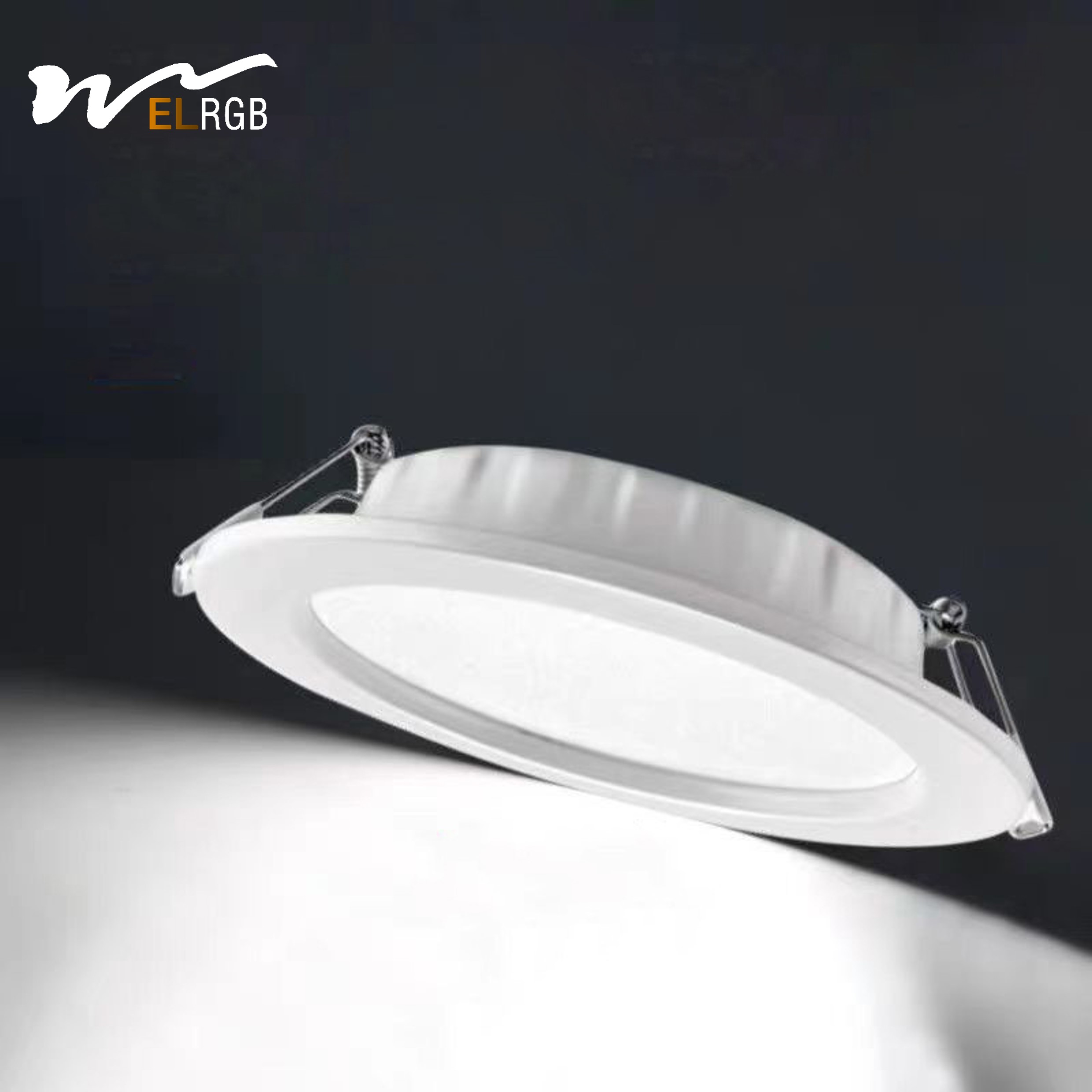 4000K Household Embedded Ceiling Lamp with Ultra-Thin Iron Hole and Smart Lighting LED