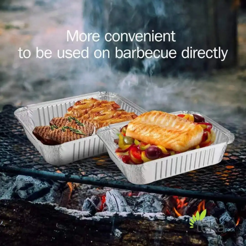 Aluminum foil container product display