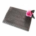 Jacquard 250gsm Soft Flannel Fabric 150D For Warm Blanket