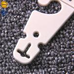 45mmx80mm White Plastic PP Belt Display Hooks With Black Printing