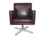 Aviator Adjustable Executive Office Chair Casters Leather