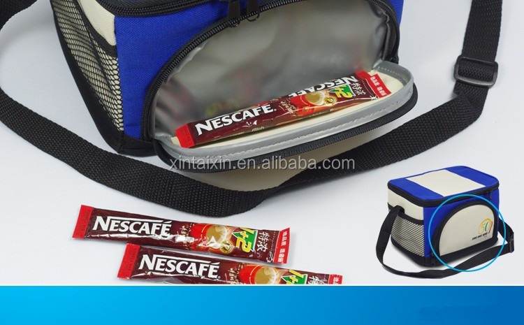 OEM Food Delivery Insulated Tote Lunch Bag Travel Cooler Bag 600d Heat Preservation