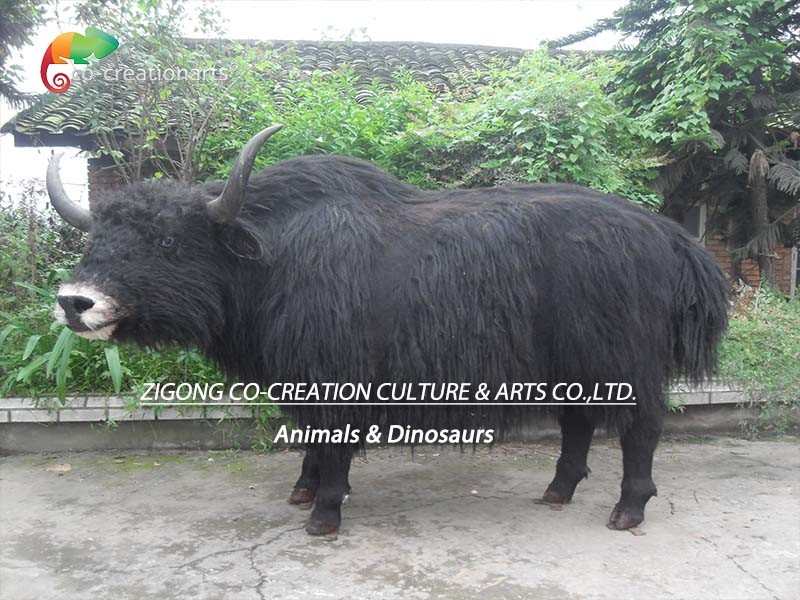 Customized Lifelike Animatronics Robotic Animal Wild Yak Replications For Exhibition