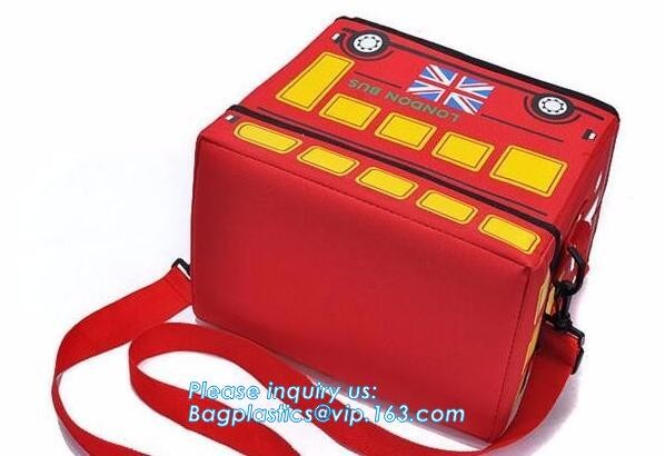 Reusable aluminium foil thermal insulation material cooler bag for picnic with Strapping tape closureRecycled PP Woven Plast