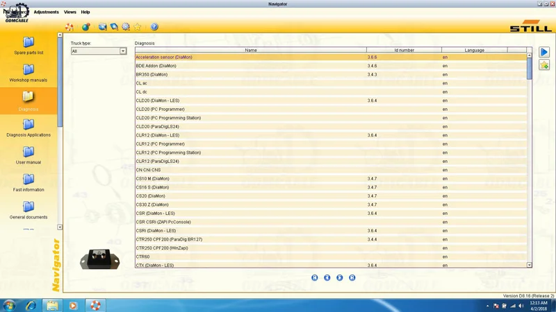 Forklift Diagnostic Tool V8.21 for Still CANBOX 50983605400 for Still CANBOX USB Interface Diagnostic Scanner