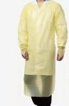 Yellow 35-60g Polyethylene Disposable Isolation Gowns 110cmx193cm Gowns With