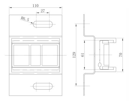 Elevator Parts Elevator Travelling Cable Clip / Flat Cable Clamp CE Approval