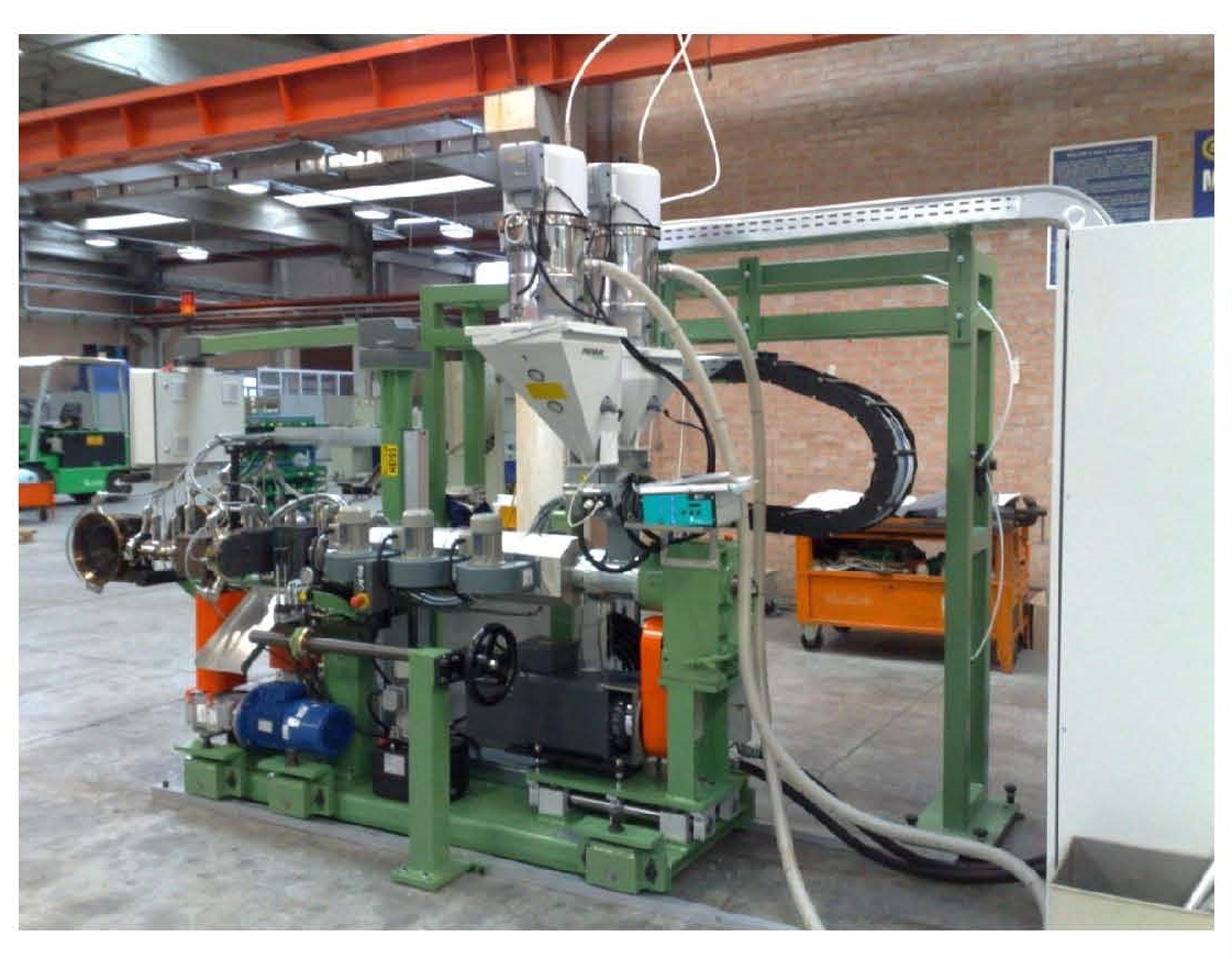 Steel Rope PP Injection Cable Extrusion Line 120mm For Mine