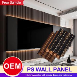 Wholesale Modern Gold PS Wall Panel Waterproof Interior Home Decoration Boards from china suppliers