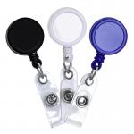Multi Color Retractable Badge Reel Clip 0.3 - 1.5mm Thickness For ID Card