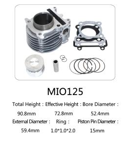 Wholesale High Performance Air Cooled Motorcycle Cylinder Kit For Yamaha 125 Scooter from china suppliers
