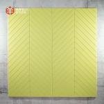 Vibrant Color Options V-Grooved Polyester Acoustic Panel For Conference Halls