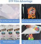30cm Cold Peel DTF Transfer Film Sheets Double Side Direct To Film T Shirt