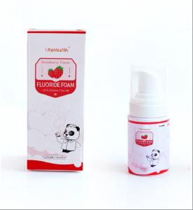 China Strawberry Flavor Dental Fluoride Foam 30ml 125ml Sodium Fluoride Acid Resistant on sale