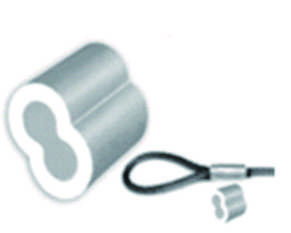 US Type Wire Rope Clip Clamp Eight Type Aluminium Press Clips Sleeves