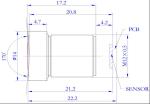 Aerial Photography Camera Lens , 170° Wide Angle Lens Φ14×17.2 Mm Dimension