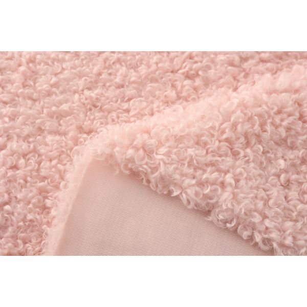 Recycled Soft 100 Polyester Knitted Whole Sherpa Fleece Curly Fleece Plush Fabrics for Clothing Home Blankets Shoes