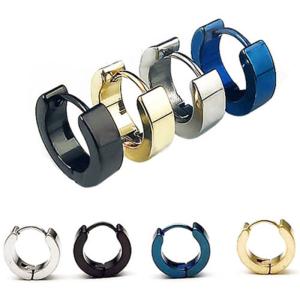 Wholesale Fashon Round Loop Tiny small Hoop Stainless Steel Earrings For Women Men Jewelry Wholesale Pendientes Mujer Moda Gift from china suppliers